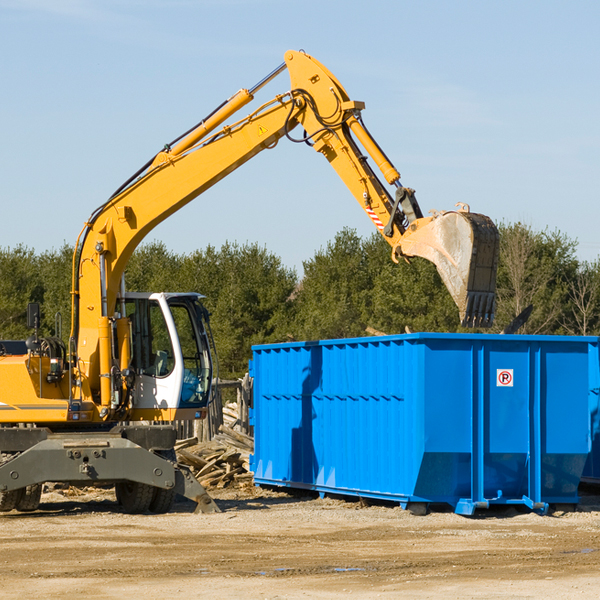 can i choose the location where the residential dumpster will be placed in Belvidere